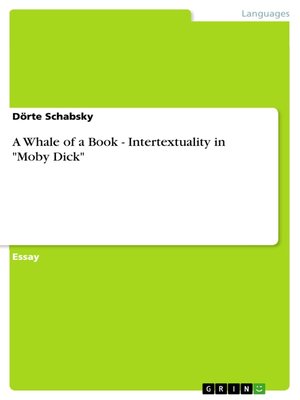 cover image of A Whale of a Book--Intertextuality in "Moby Dick"